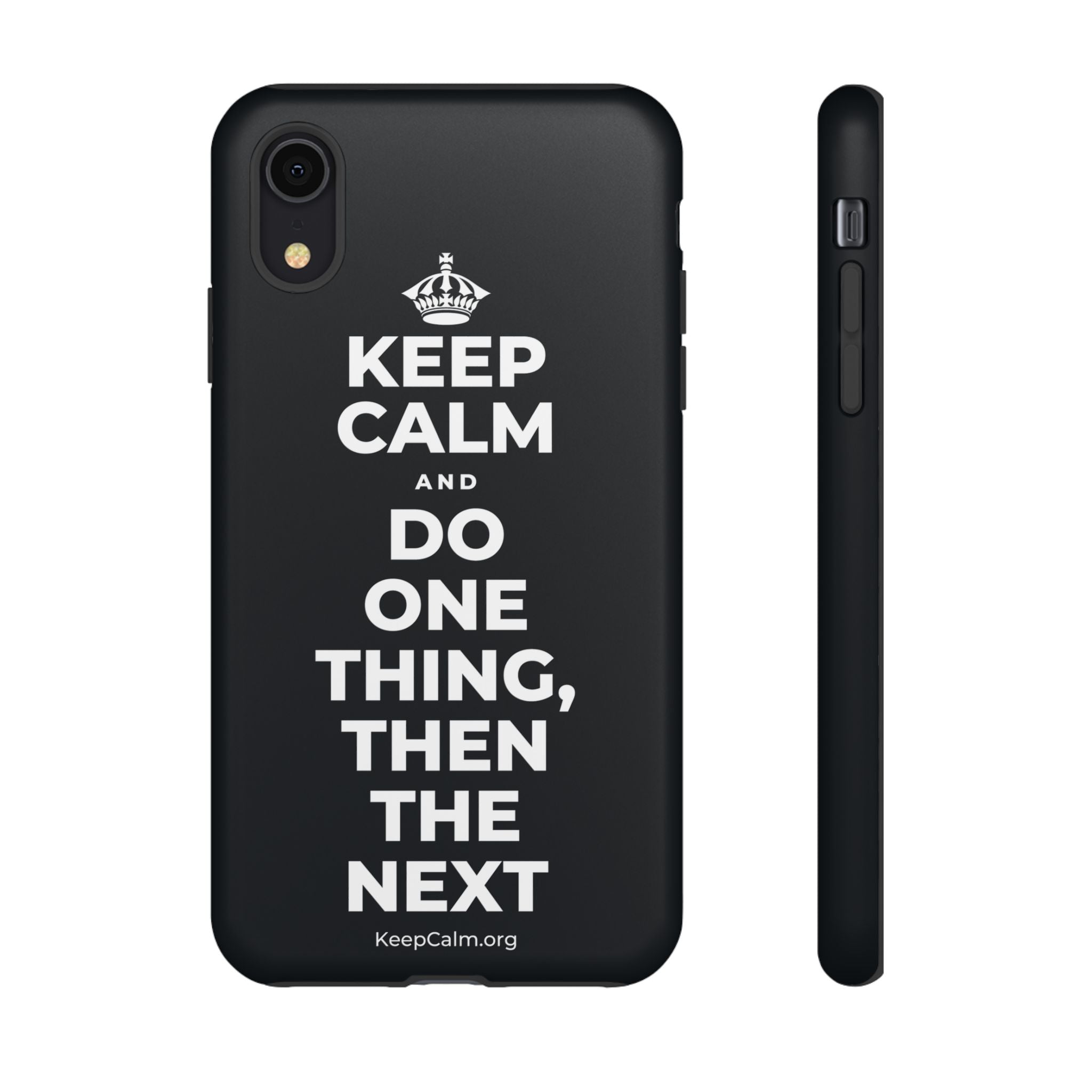 KEEP CALM AND DO ONE THING, THEN THE NEXT Phone Case (Dark)