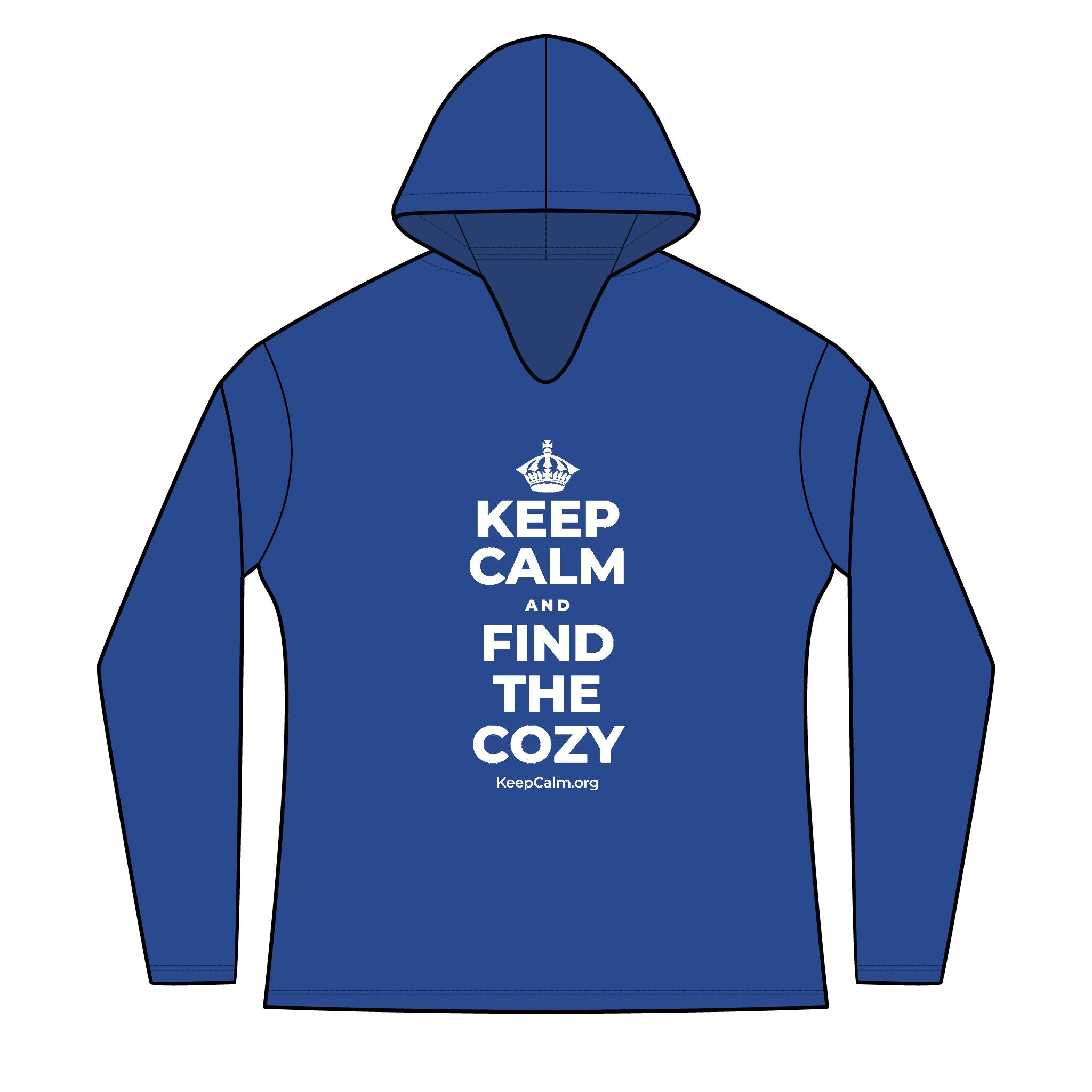 KEEP CALM AND FIND THE COZY Women's Long Sleeve Hoodie