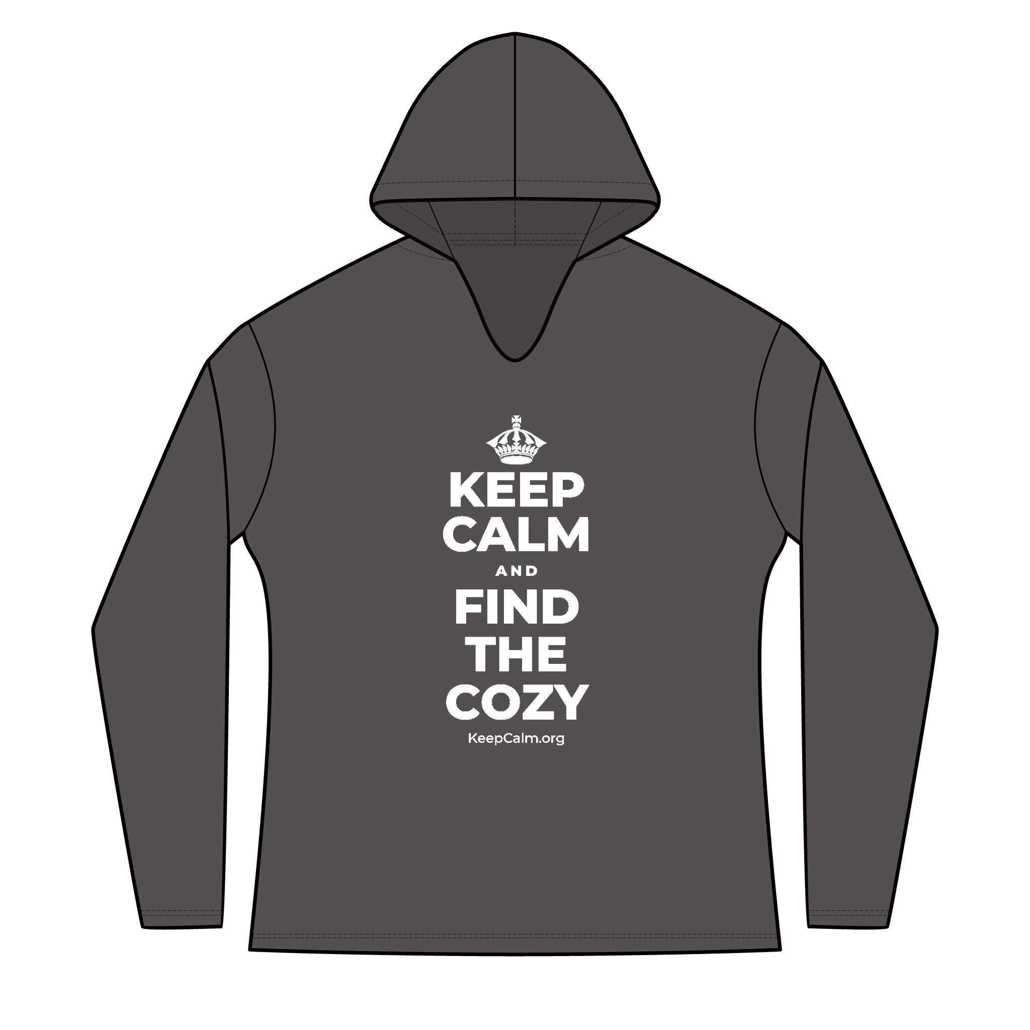 KEEP CALM AND FIND THE COZY Women's Long Sleeve Hoodie