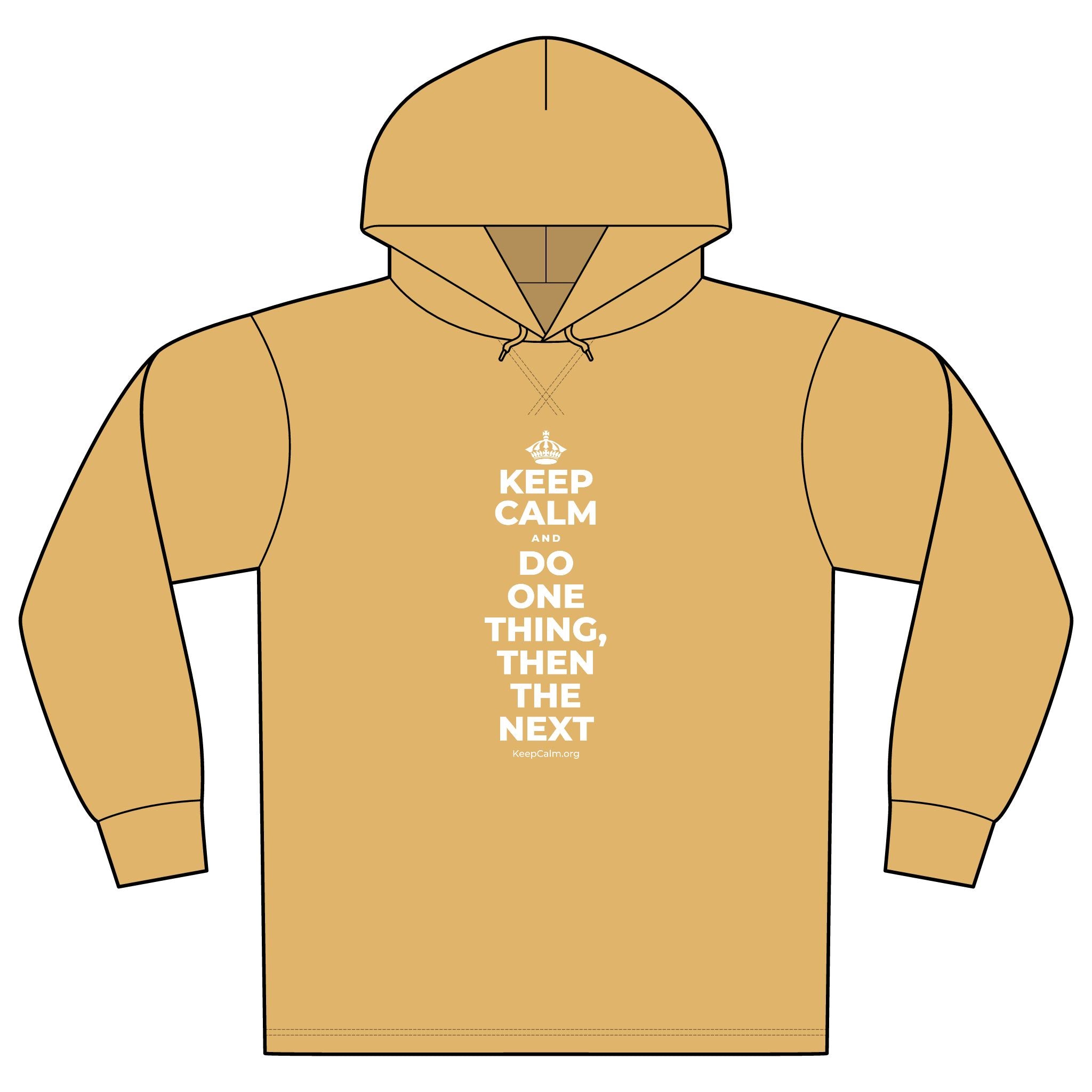 KEEP CALM AND DO ONE THING, THEN THE NEXT Organic Hoodie Tee