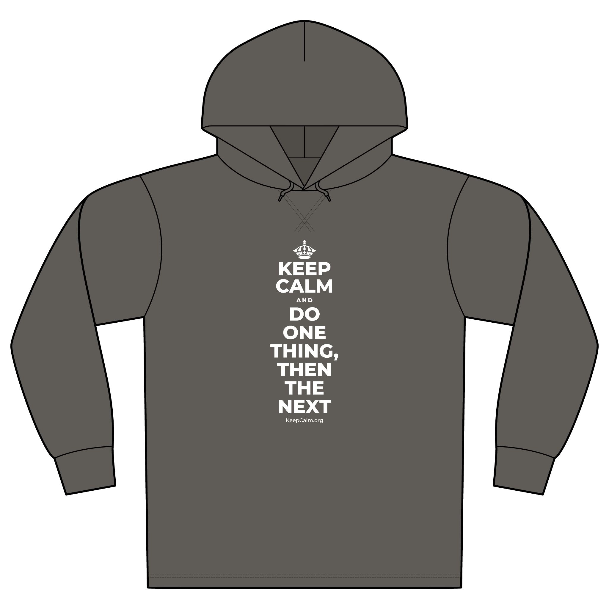 KEEP CALM AND DO ONE THING, THEN THE NEXT Organic Hoodie Tee