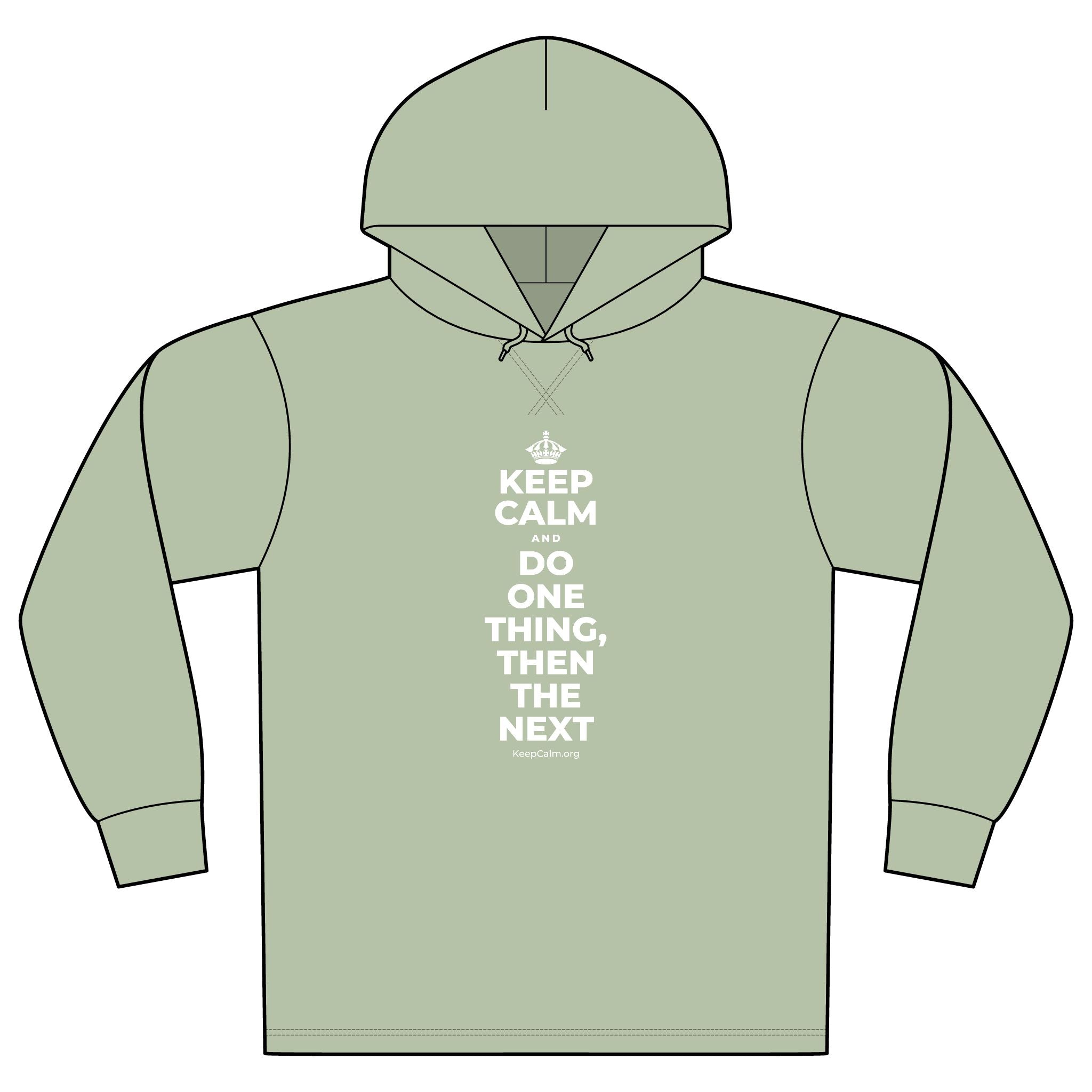 KEEP CALM AND DO ONE THING, THEN THE NEXT Organic Hoodie Tee