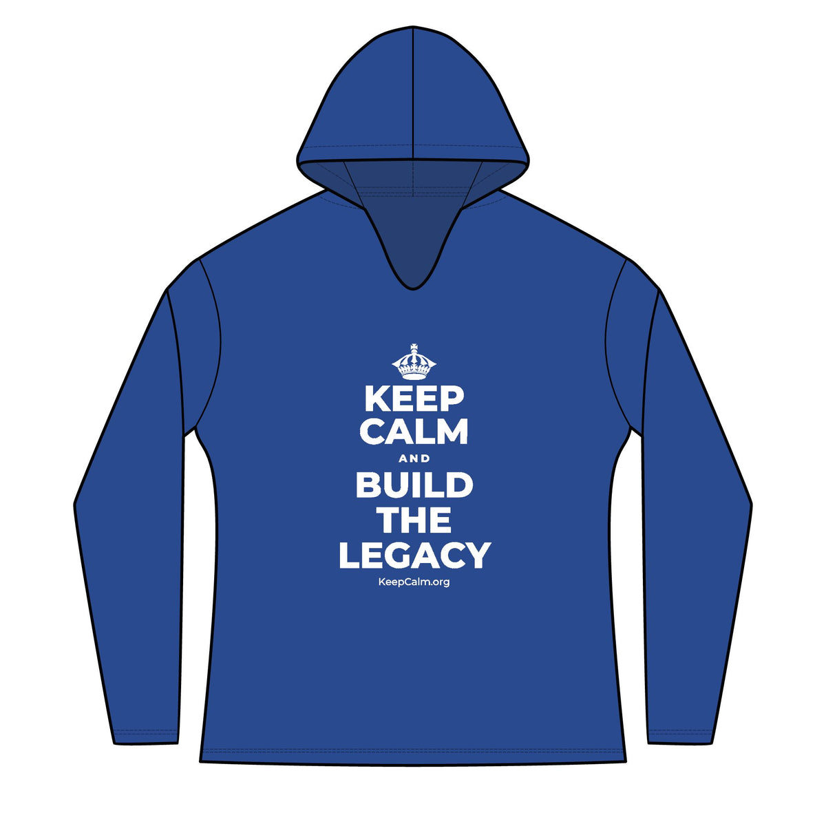 KEEP CALM AND BUILD THE LEGACY Women's Long Sleeve Hoodie