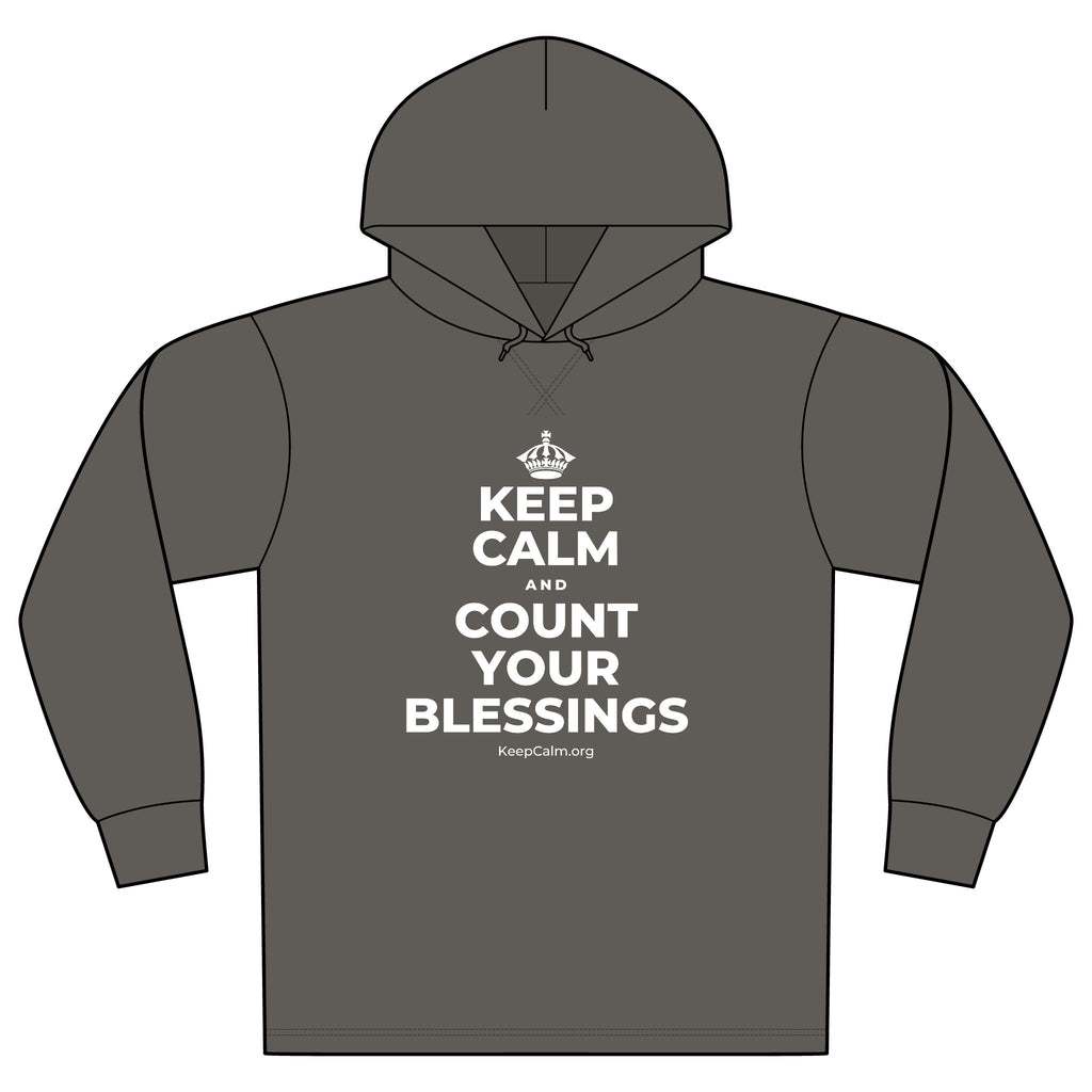 KEEP CALM AND COUNT YOUR BLESSINGS Organic Hoodie Tee