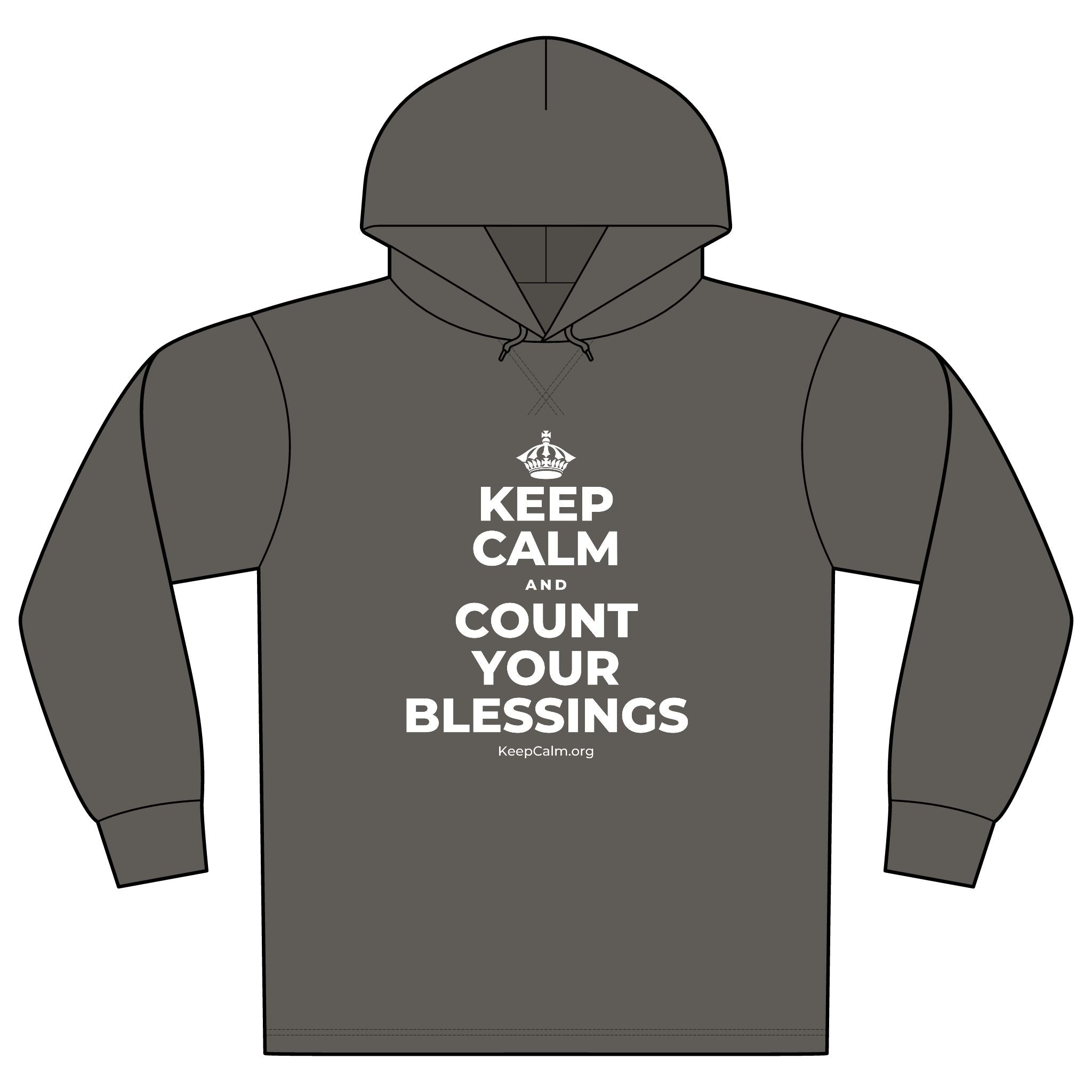 KEEP CALM AND COUNT YOUR BLESSINGS Organic Hoodie Tee