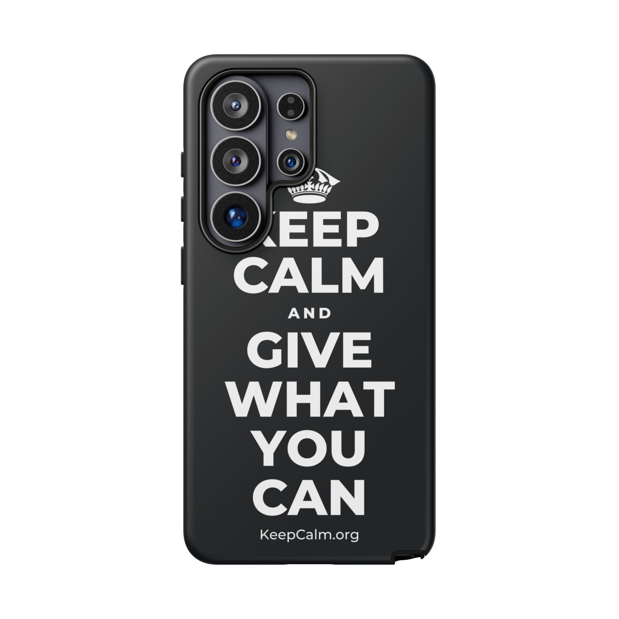 KEEP CALM AND GIVE WHAT YOU CAN Phone Case (Dark)