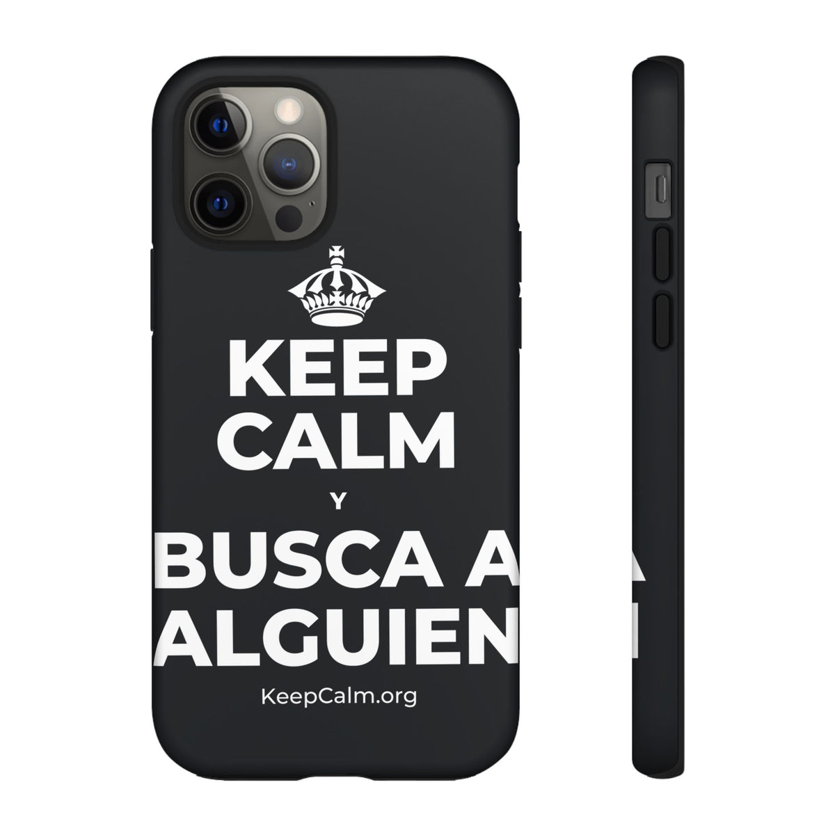 KEEP CALM Y BUSCA A ALGUIEN Phone Case (Dark)