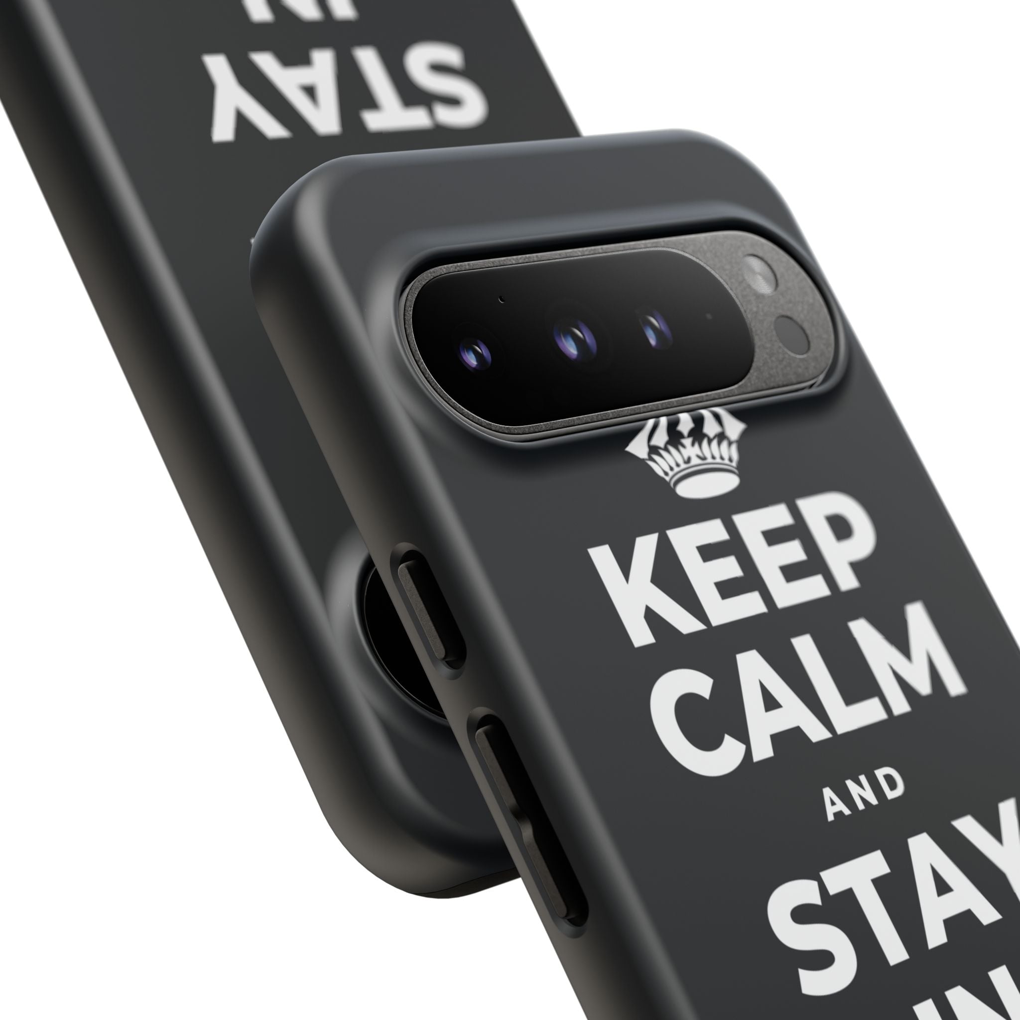 KEEP CALM AND STAY IN AND REST Phone Case (Dark)