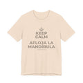 KEEP CALM Y AFLOJA LA MANDÍBULA T-Shirt (Soft Cream–Heather Mauve)