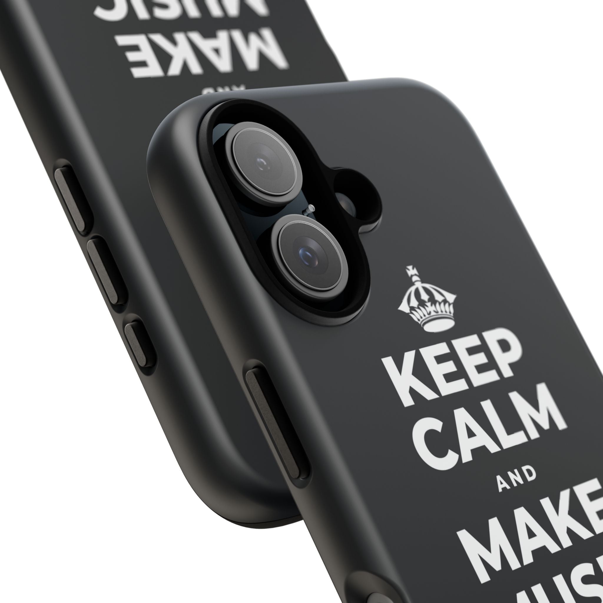 KEEP CALM AND MAKE MUSIC THAT HEALS Phone Case (Dark)