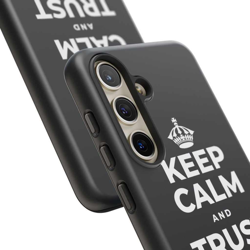 KEEP CALM AND TRUST YOUR HEART Phone Case (Dark)