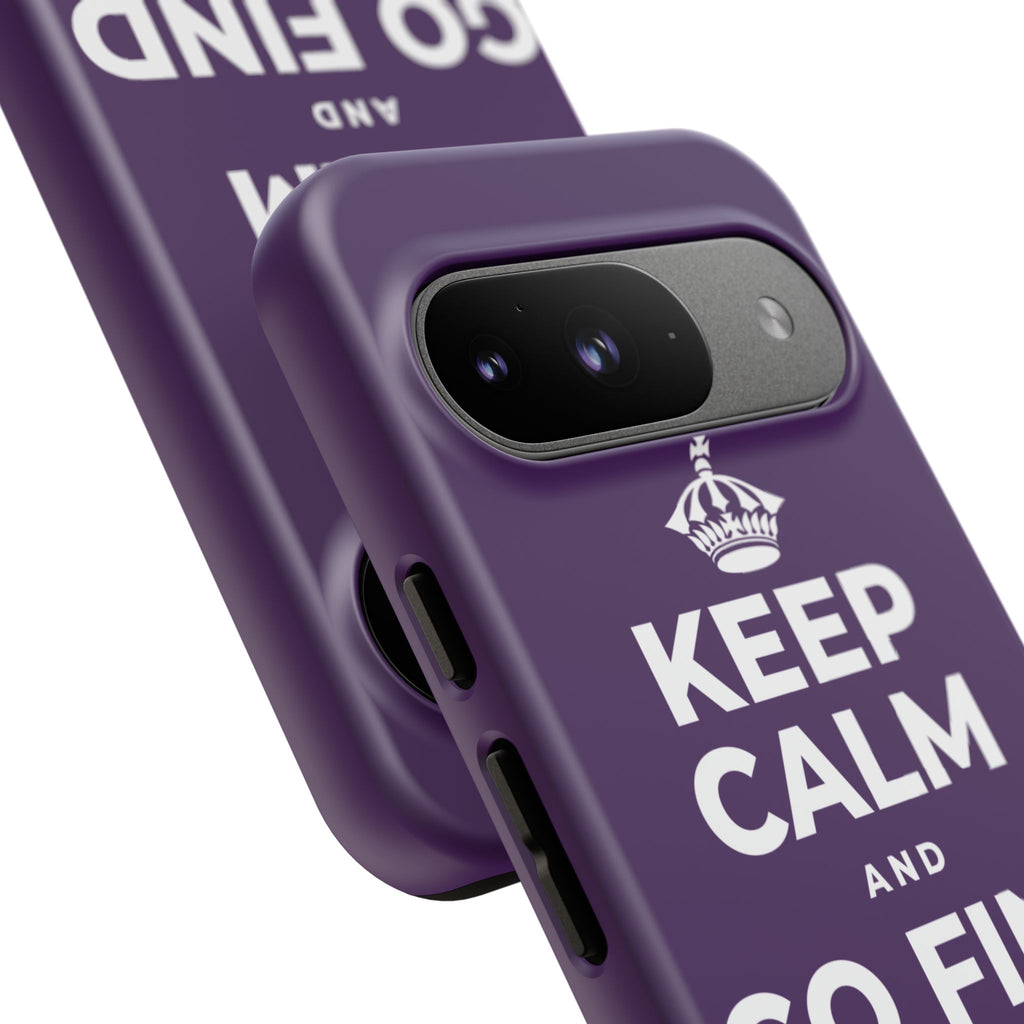 KEEP CALM AND GO FIND NEW SOUNDS Phone Case