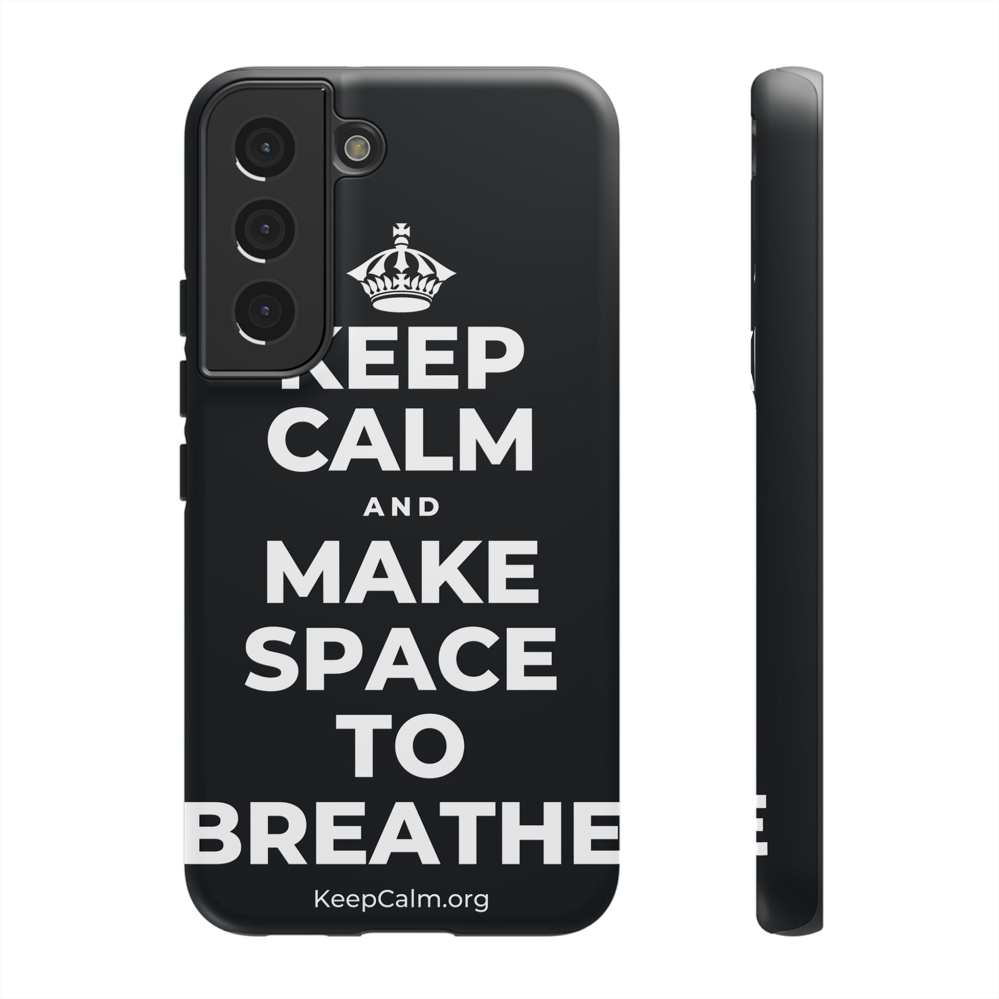 KEEP CALM AND MAKE SPACE TO BREATHE Phone Case (Dark)