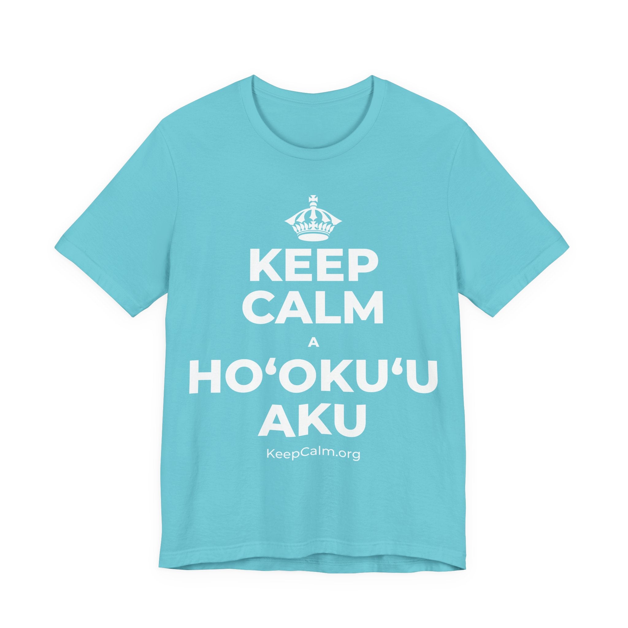 KEEP CALM A HOʻOKUʻU AKU T-Shirt (Soft Cream–Heather Mauve)