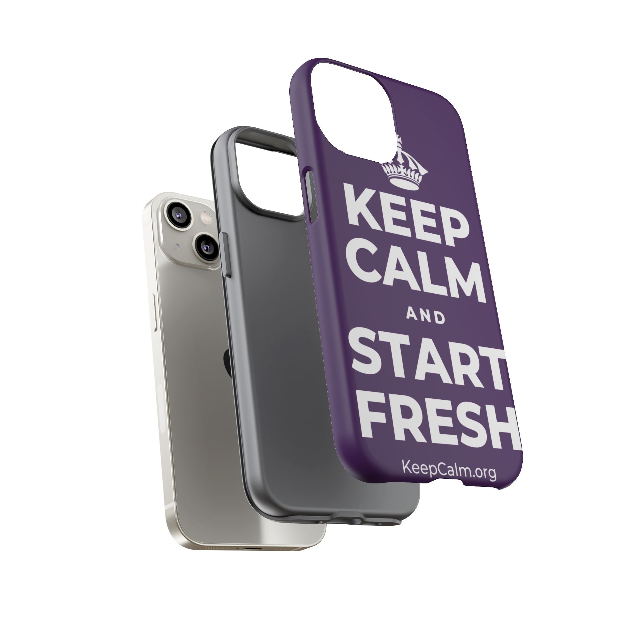 KEEP CALM AND START FRESH Phone Case