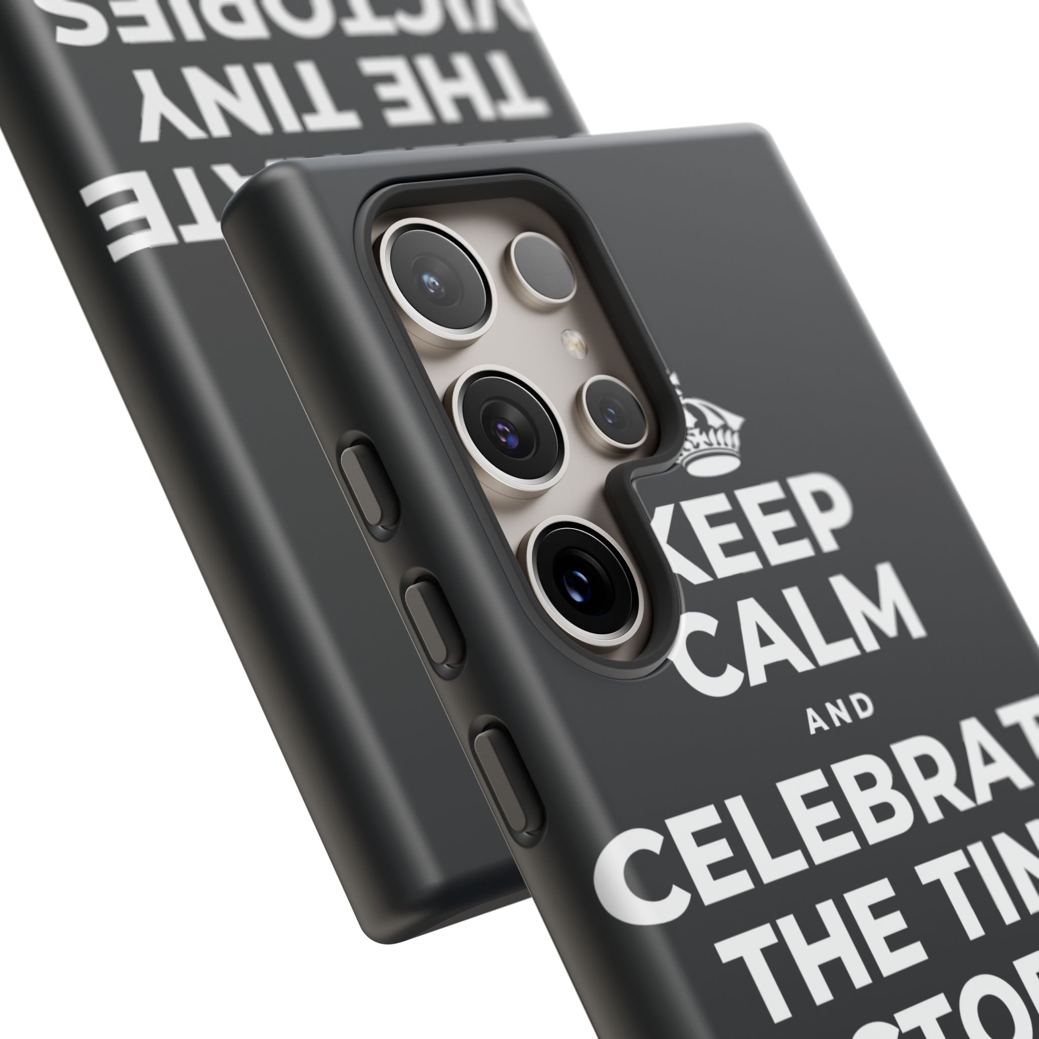 KEEP CALM AND CELEBRATE THE TINY VICTORIES EVERY SINGLE DAY Phone Case (Dark)