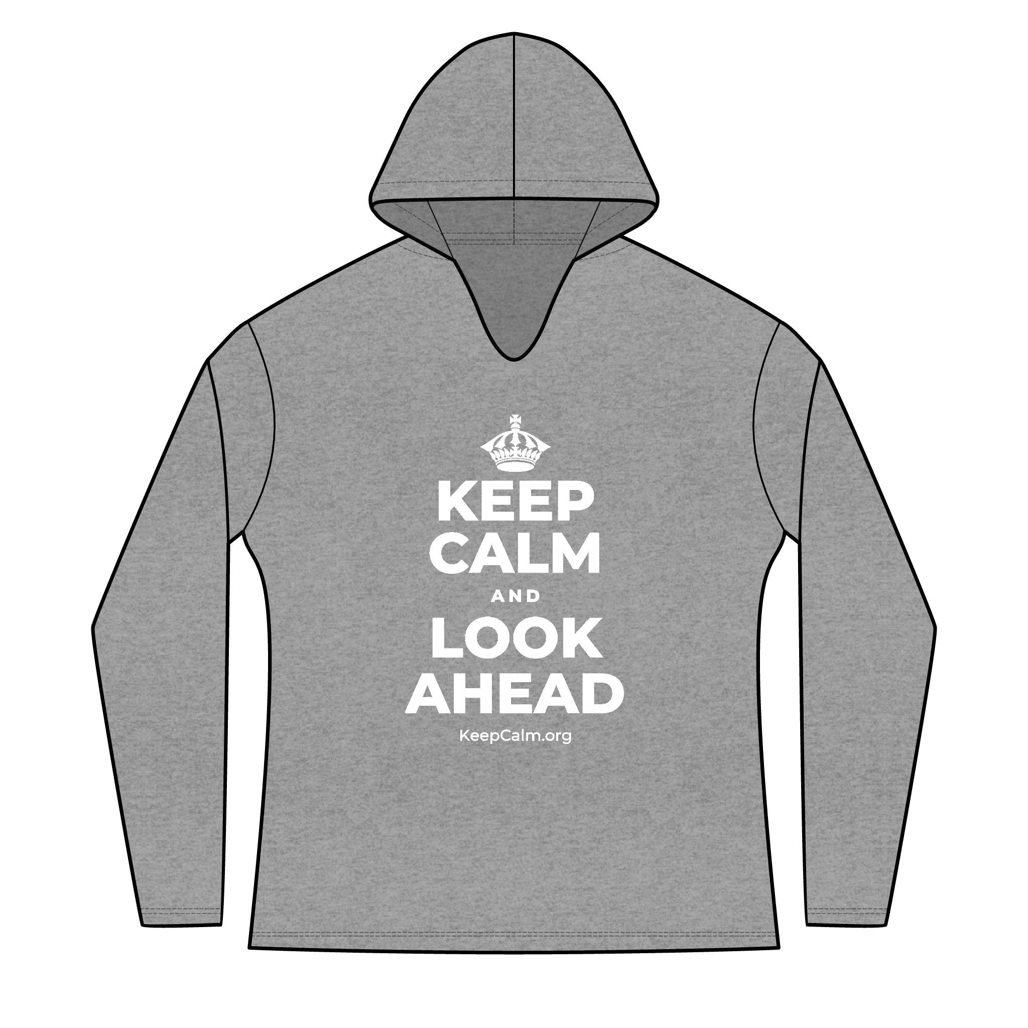 KEEP CALM AND LOOK AHEAD Women's Long Sleeve Hoodie