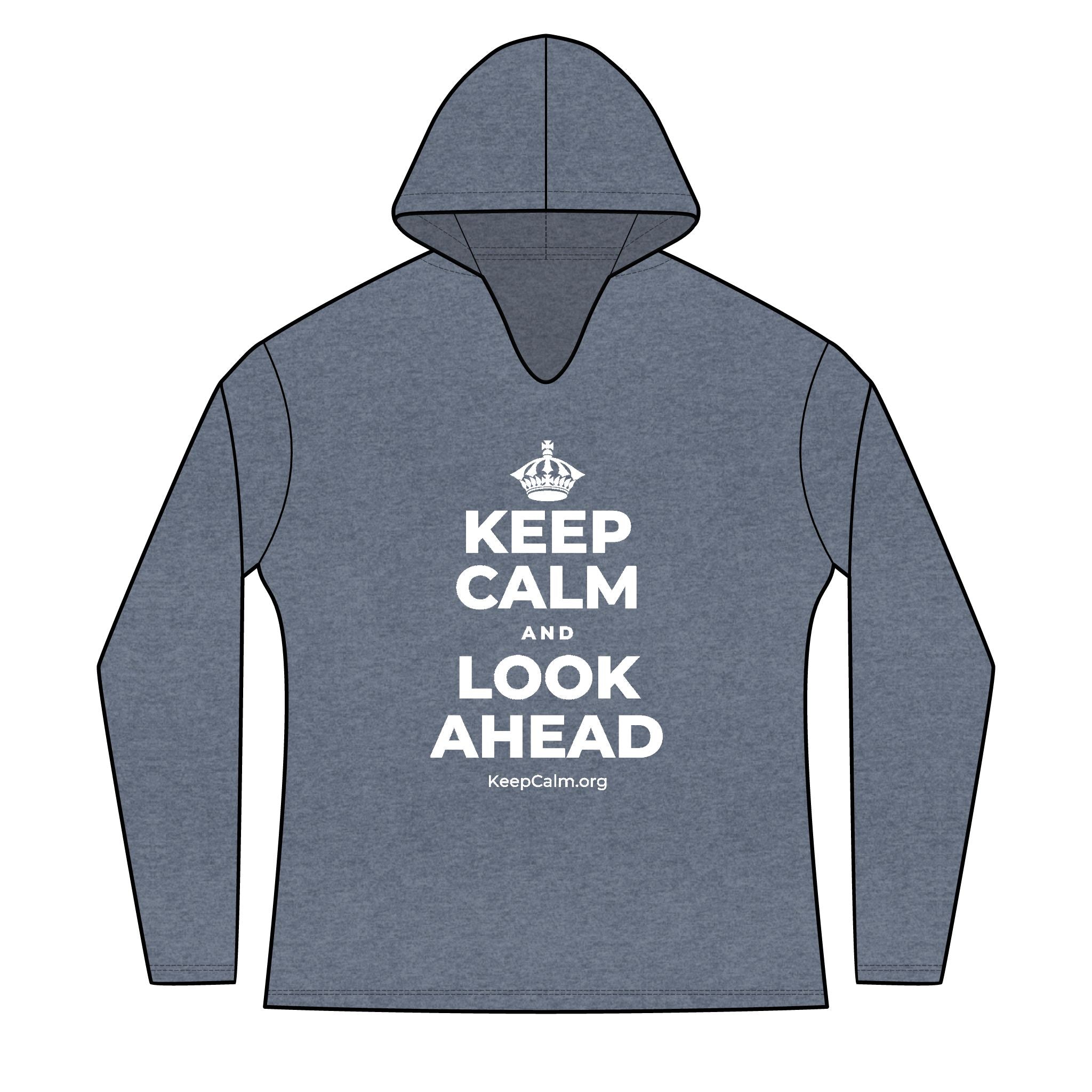 KEEP CALM AND LOOK AHEAD Women's Long Sleeve Hoodie