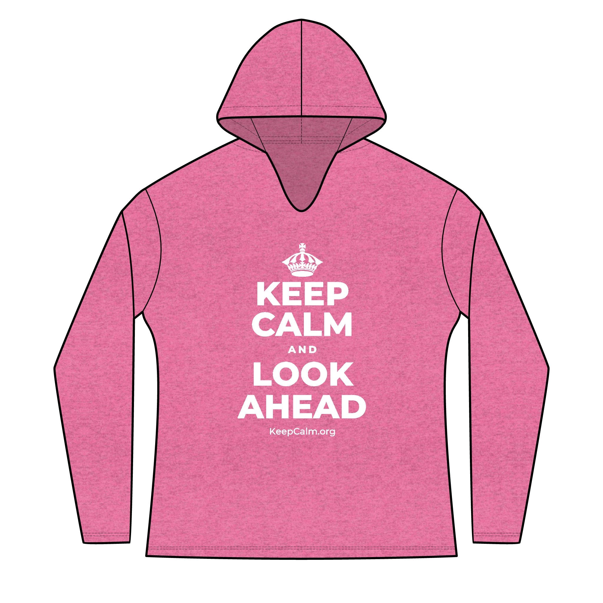 KEEP CALM AND LOOK AHEAD Women's Long Sleeve Hoodie