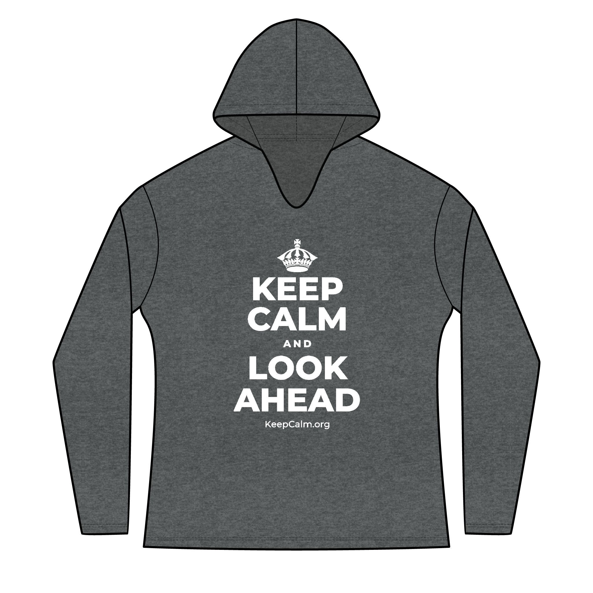 KEEP CALM AND LOOK AHEAD Women's Long Sleeve Hoodie