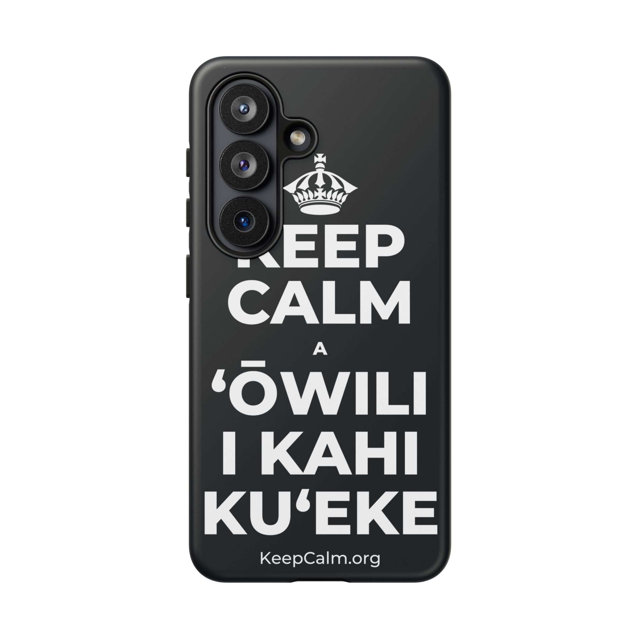 KEEP CALM A ʻŌWILI I KAHI KUʻEKE Phone Case (Dark)
