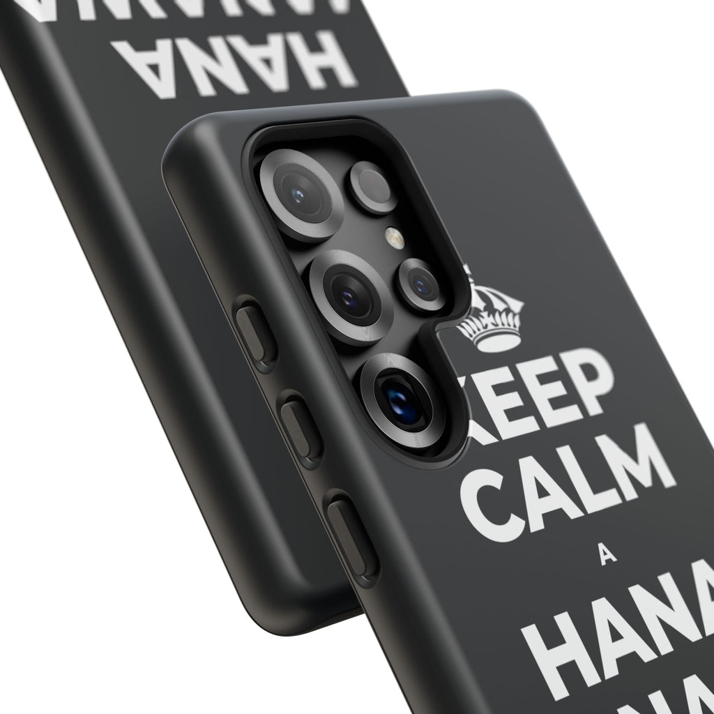 KEEP CALM A HANA MANAWA E PĀʻANI AI Phone Case (Dark)