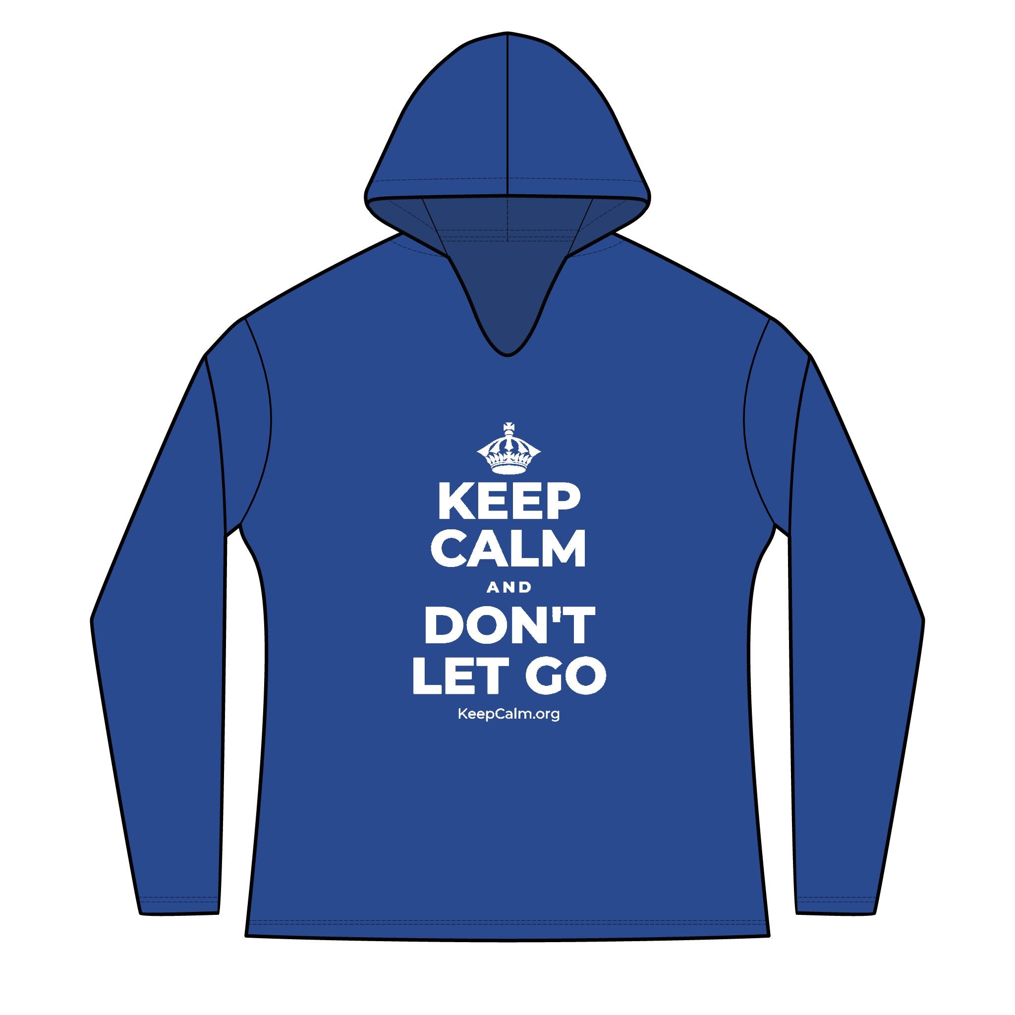 KEEP CALM AND DON'T LET GO Women's Long Sleeve Hoodie