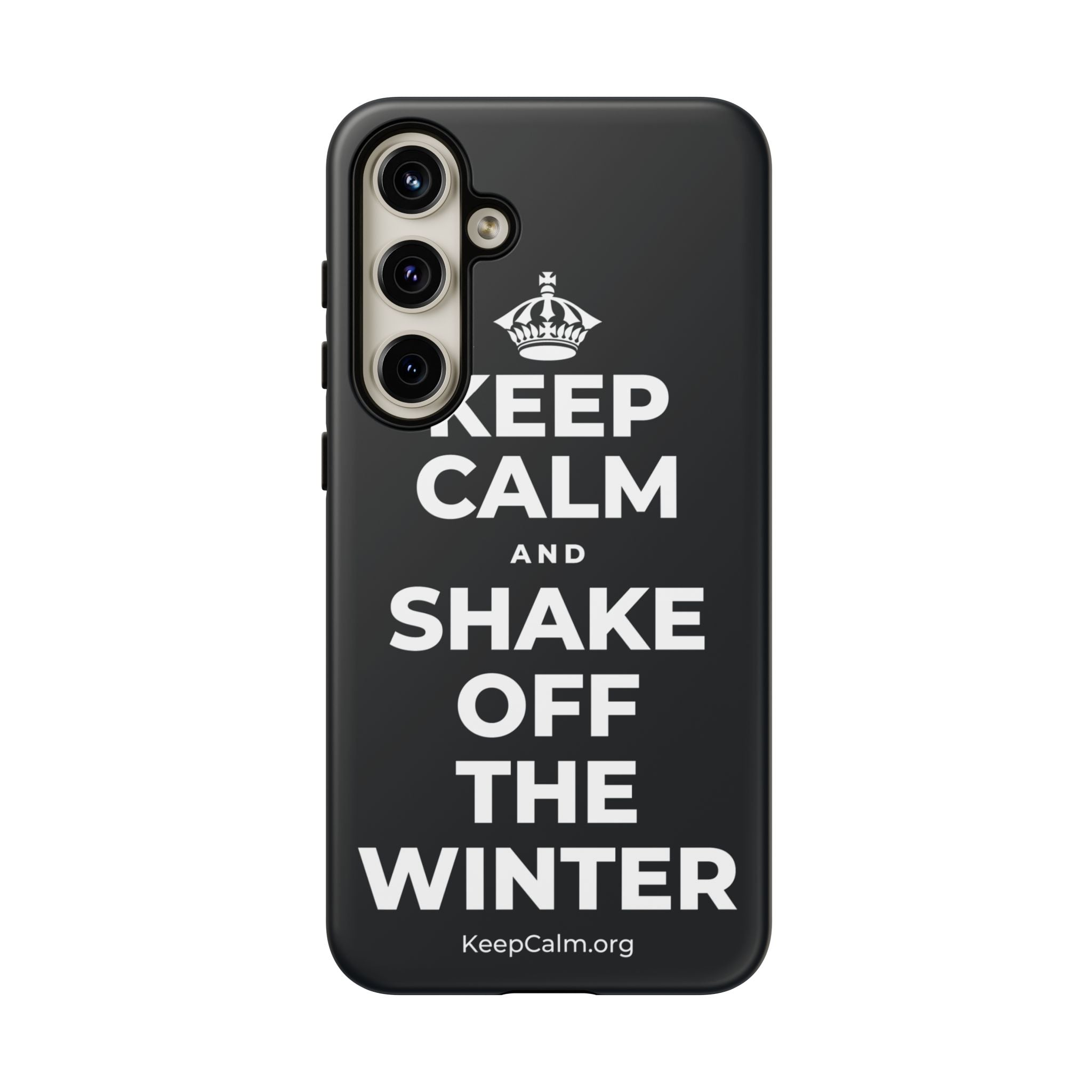 KEEP CALM AND SHAKE OFF THE WINTER Phone Case (Dark)