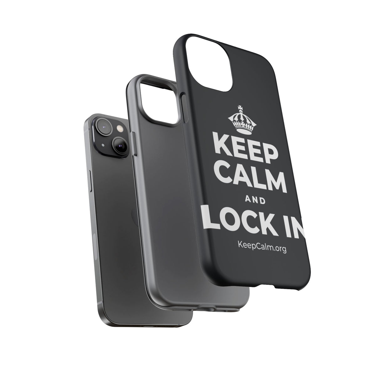 KEEP CALM AND LOCK IN Phone Case (Dark)