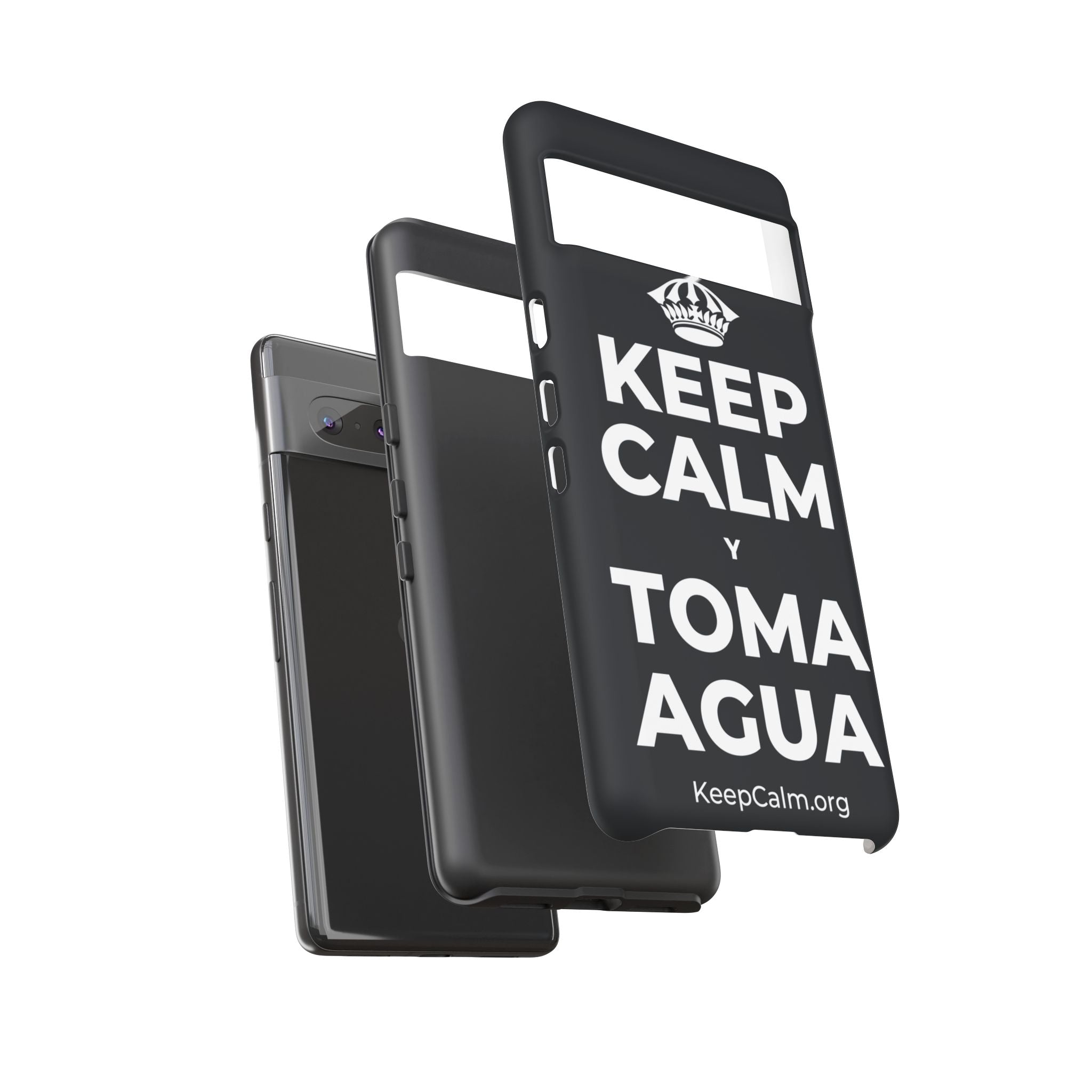 KEEP CALM Y TOMA AGUA Phone Case (Dark)