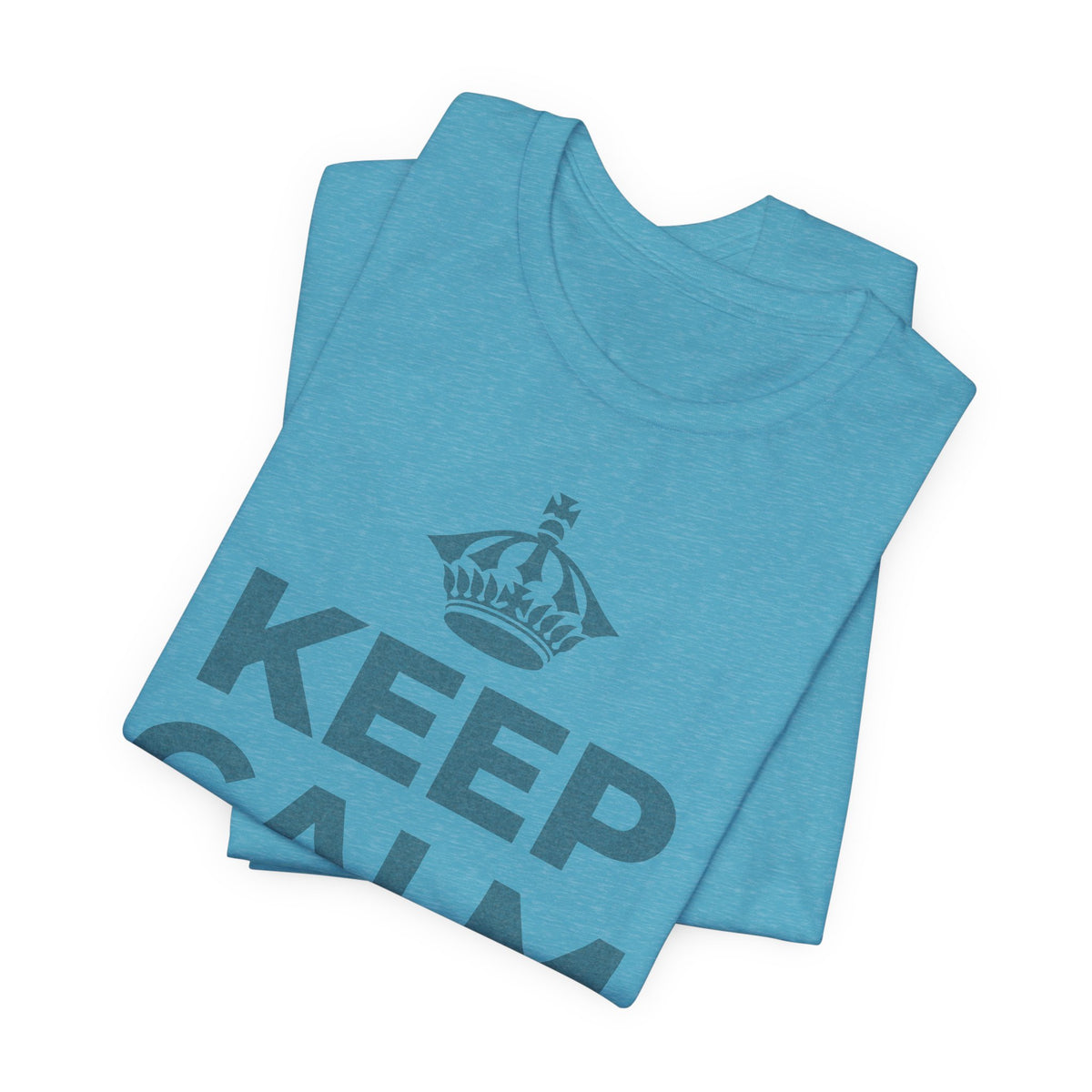 KEEP CALM AND あなたは愛される人 T-Shirt (Soft Cream–Heather Mauve)