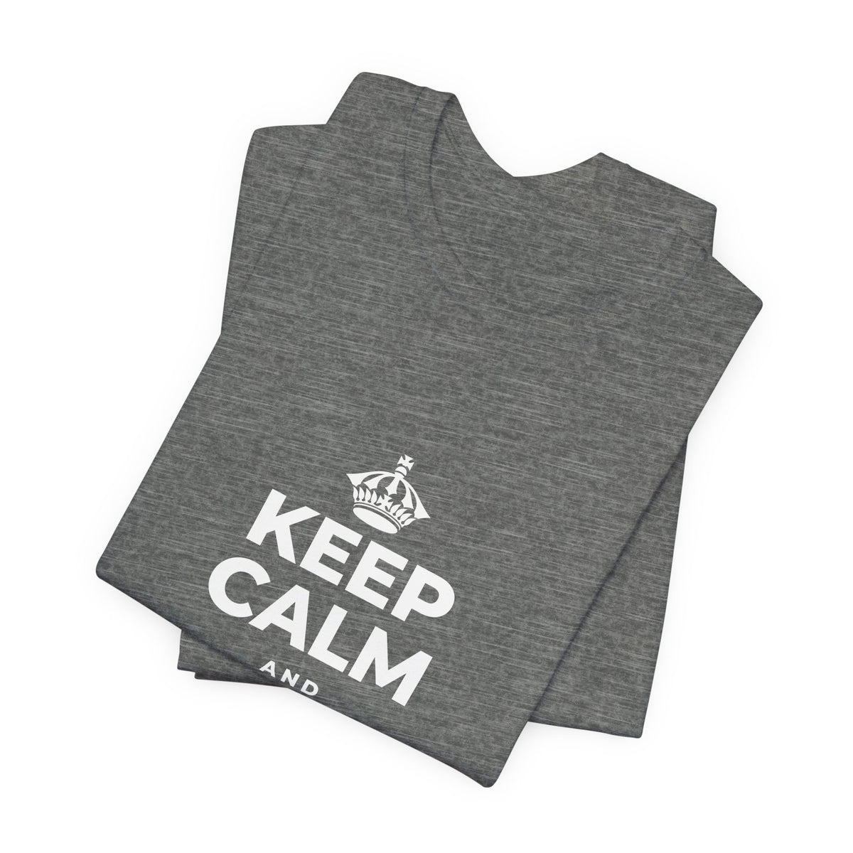 KEEP CALM AND MAKE MEMORIES T-Shirt (Baby Blue–Silver)
