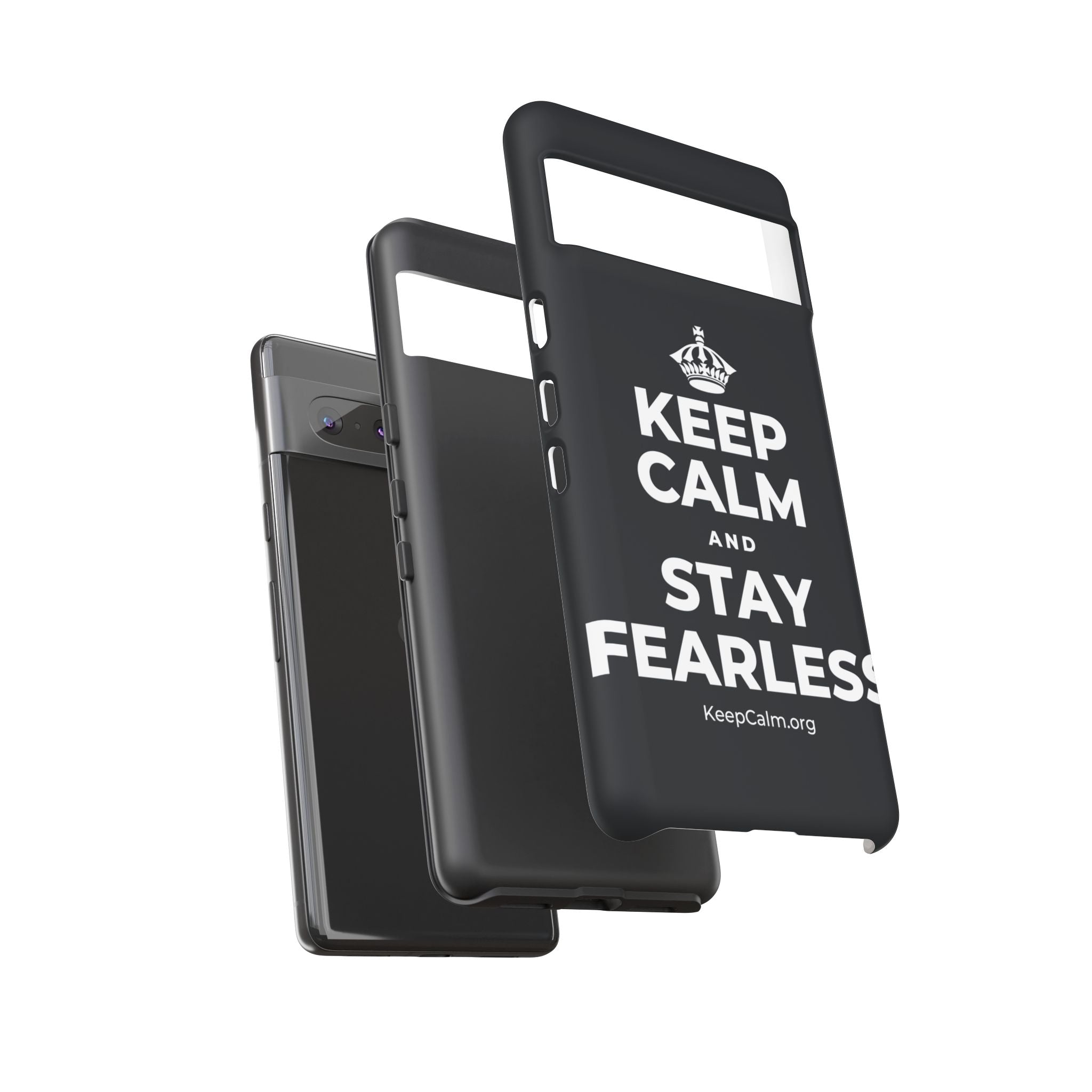 KEEP CALM AND STAY FEARLESS Phone Case (Dark)