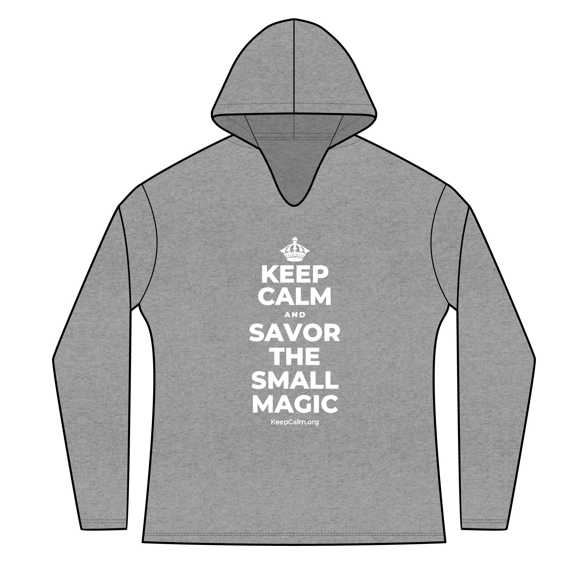 KEEP CALM AND SAVOR THE SMALL MAGIC Women's Long Sleeve Hoodie