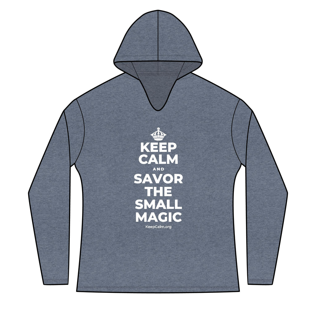 KEEP CALM AND SAVOR THE SMALL MAGIC Women's Long Sleeve Hoodie