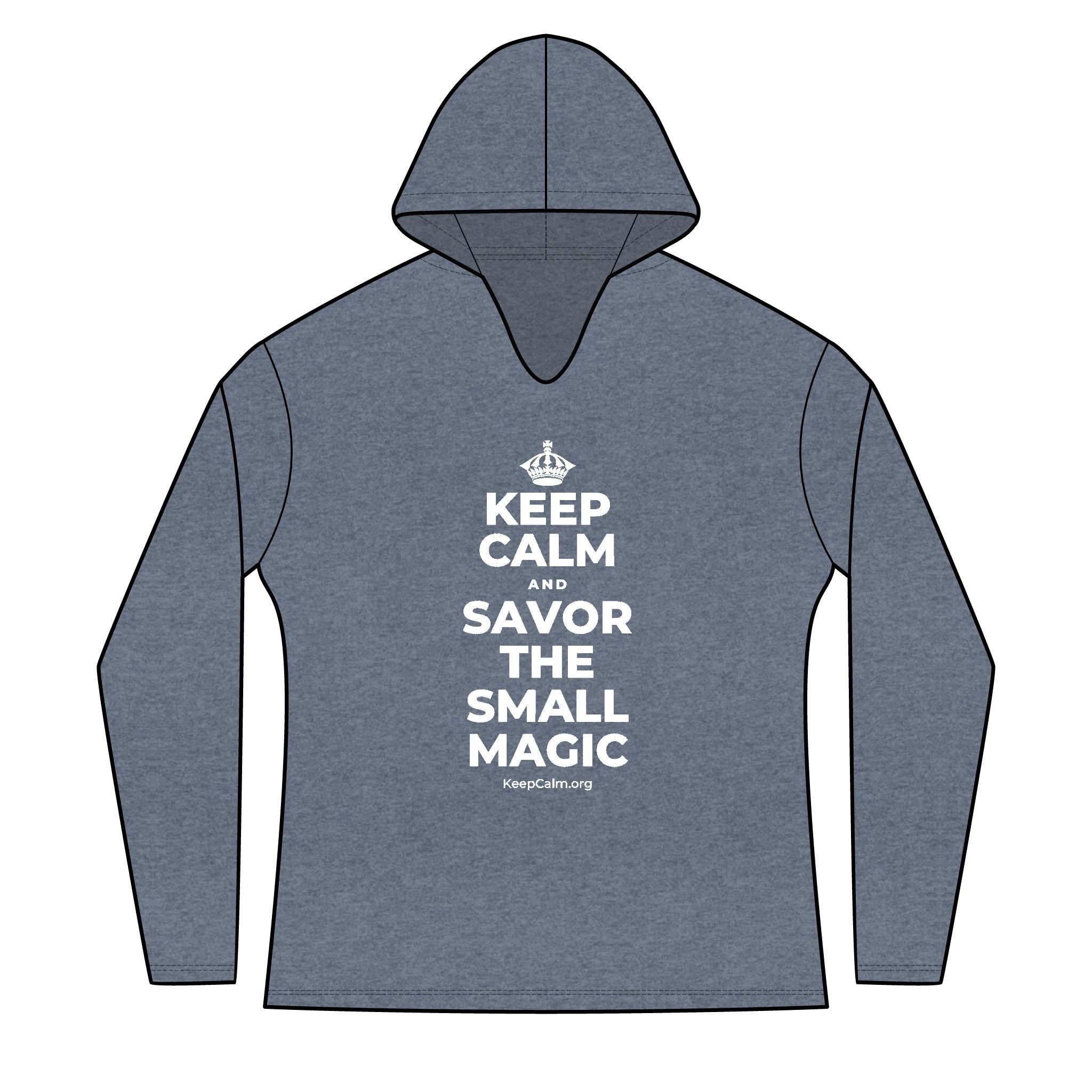 KEEP CALM AND SAVOR THE SMALL MAGIC Women's Long Sleeve Hoodie
