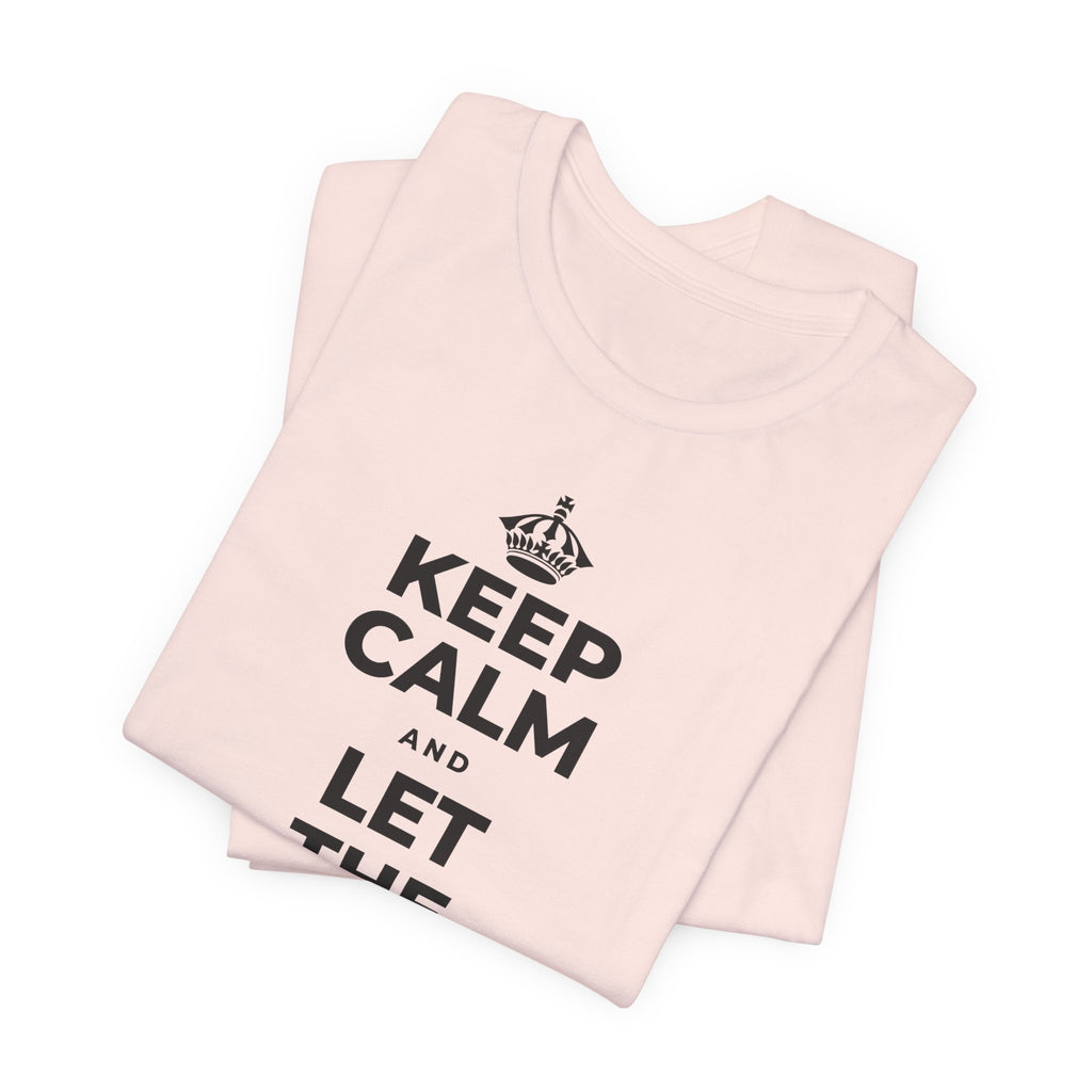 KEEP CALM AND LET THE TO-DO LIST WAIT T-Shirt (Soft Cream–Heather Mauve)