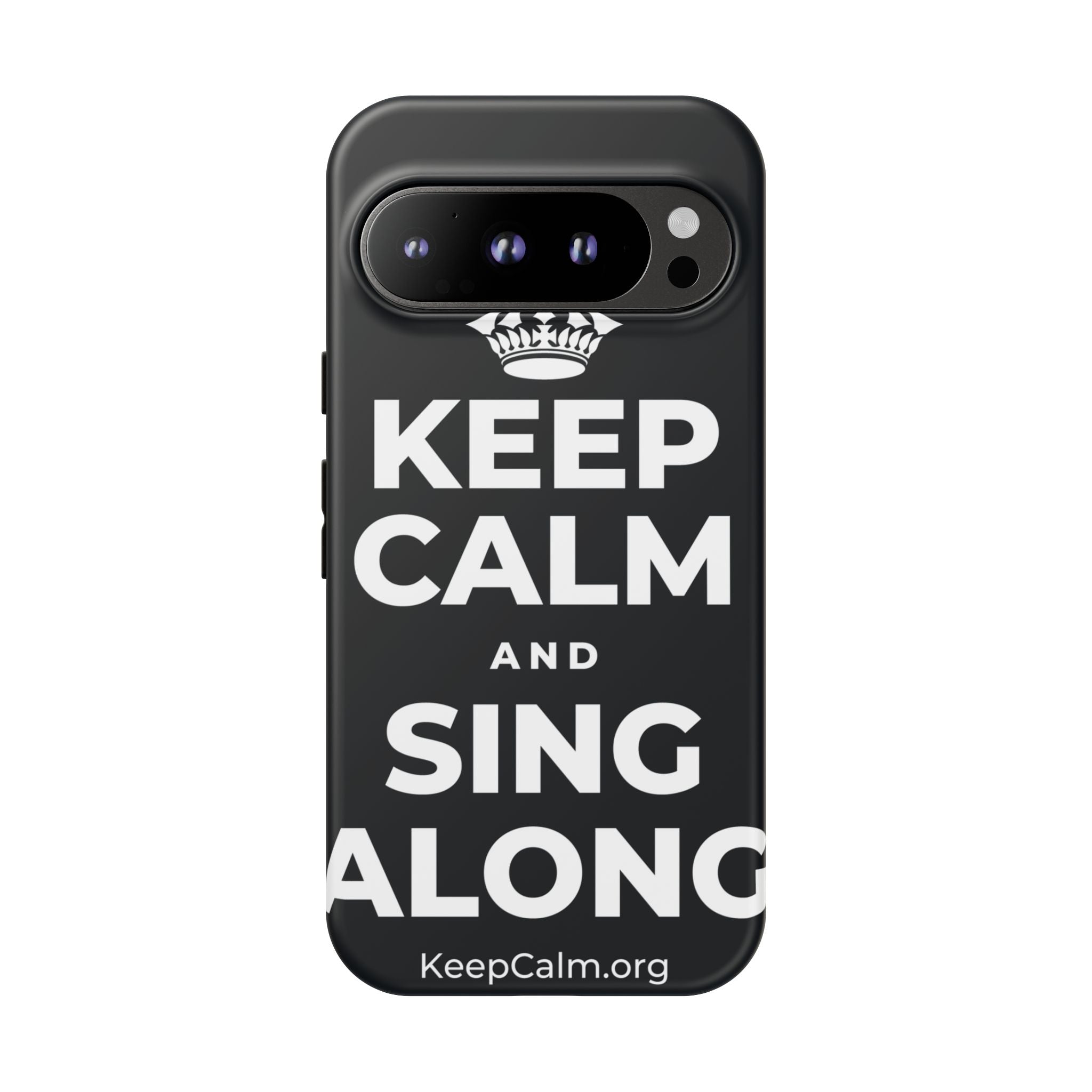 KEEP CALM AND SING ALONG Phone Case (Dark)