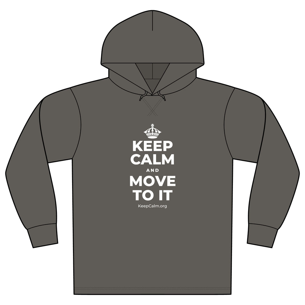 KEEP CALM AND MOVE TO IT Organic Hoodie Tee