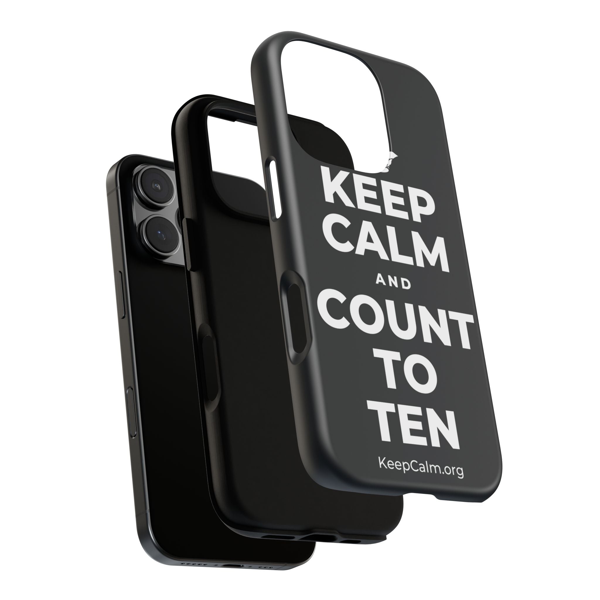 KEEP CALM AND COUNT TO TEN Phone Case (Dark)