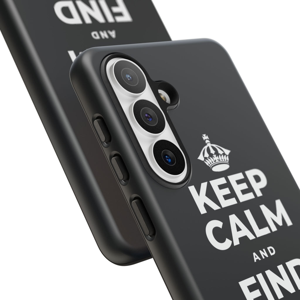 KEEP CALM AND FIND YOUR FIRE Phone Case (Dark)