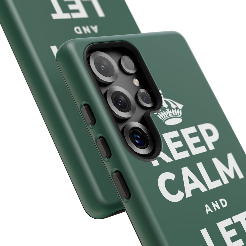KEEP CALM AND LET PEOPLE IN Phone Case