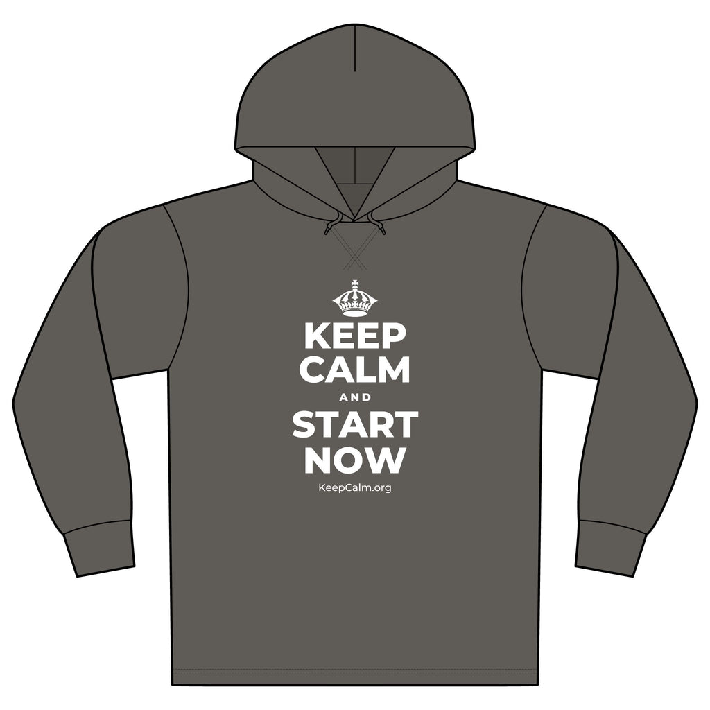 KEEP CALM AND START NOW Organic Hoodie Tee