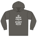 KEEP CALM AND START NOW Organic Hoodie Tee
