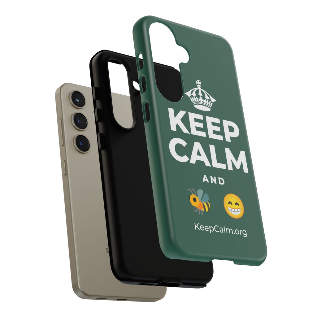 KEEP CALM AND BEE HAPPY Phone Case