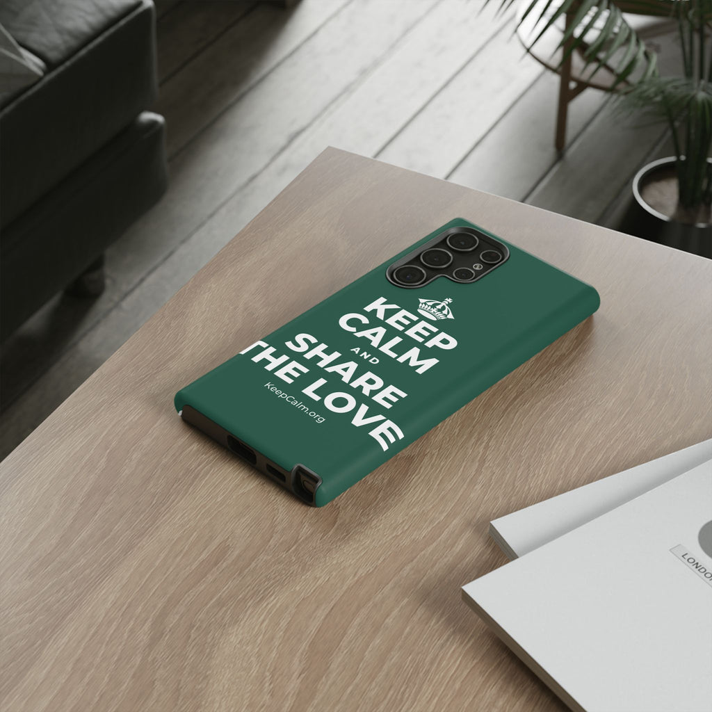 KEEP CALM AND SHARE THE LOVE Phone Case