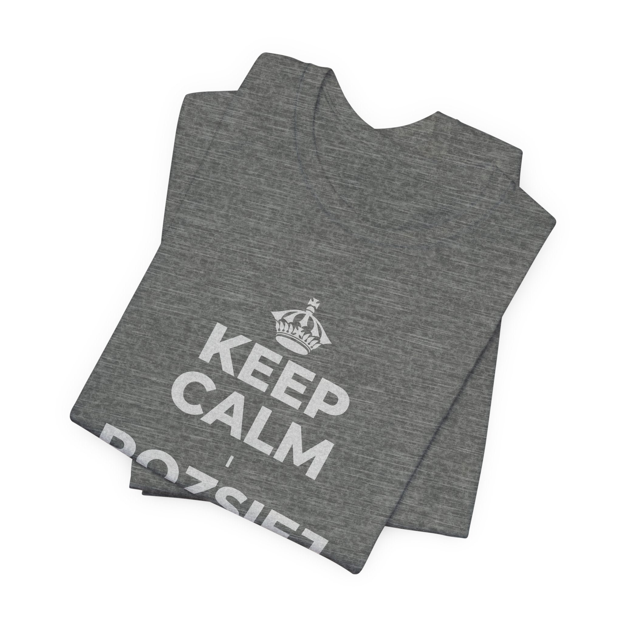 KEEP CALM I ROZSIEJ ODROBINĘ MIŁOŚCI T-Shirt (Baby Blue–Silver)