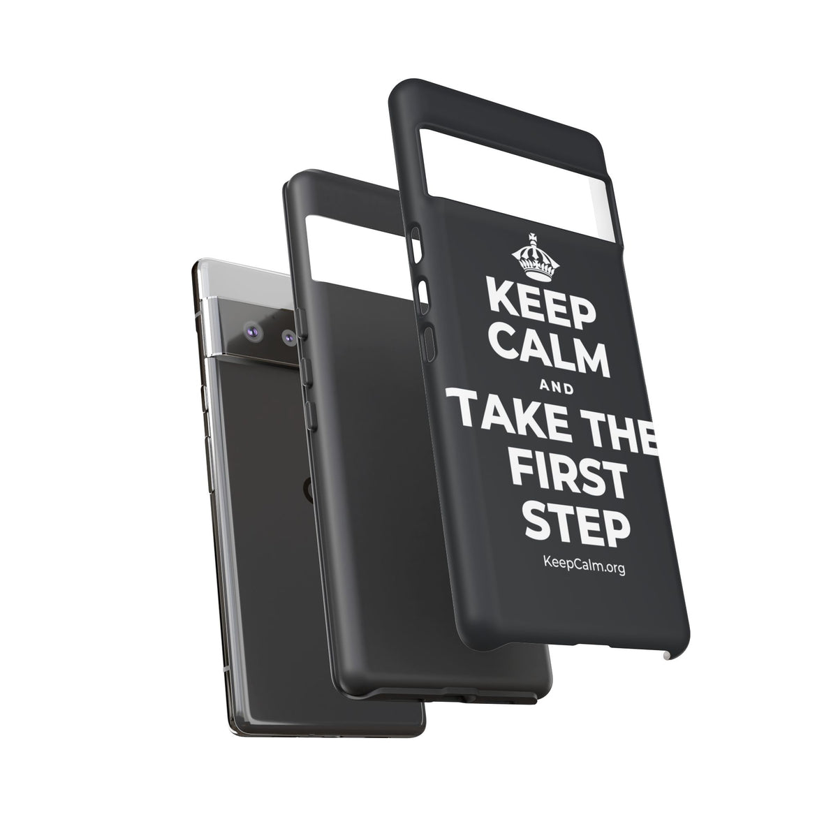KEEP CALM AND TAKE THE FIRST STEP Phone Case (Dark)