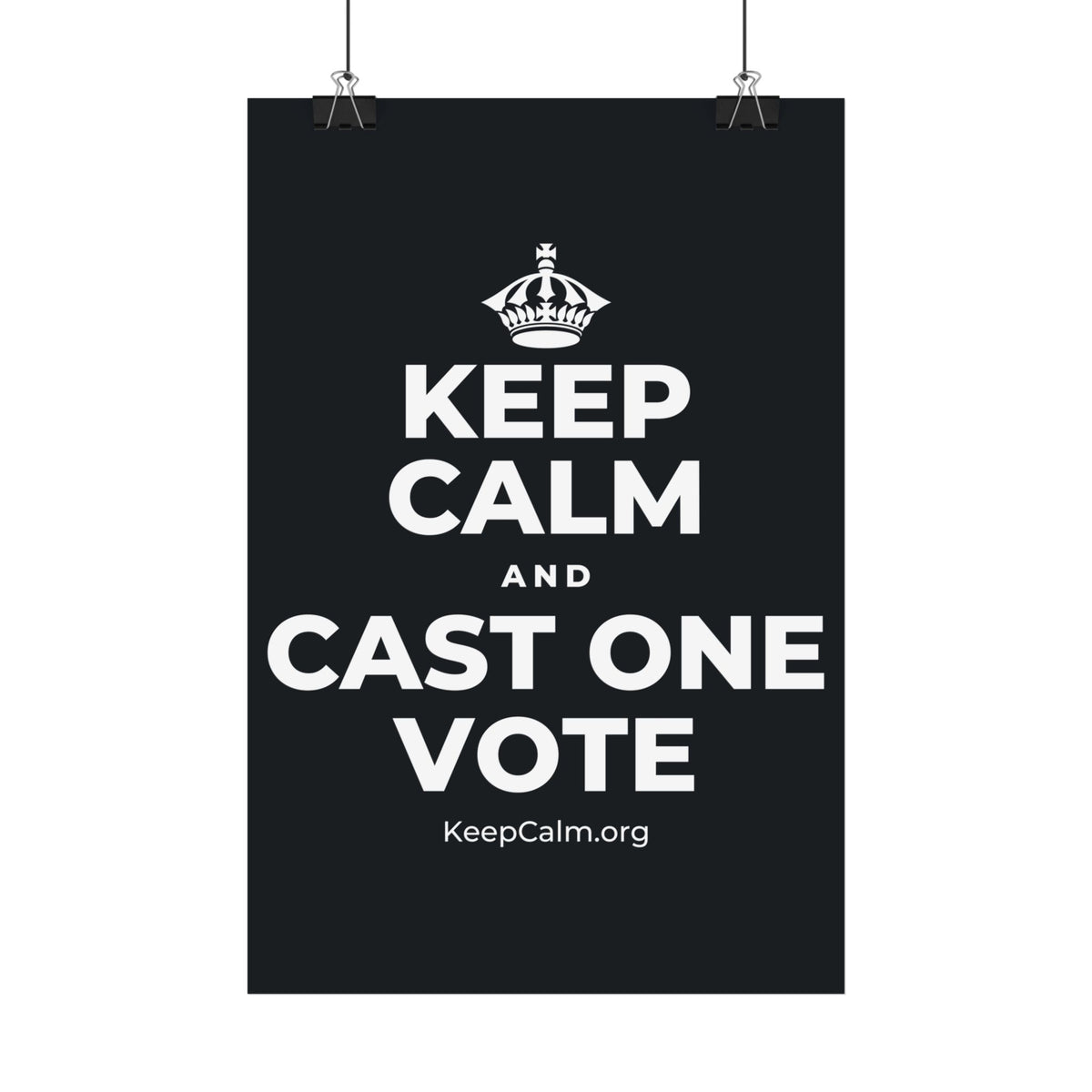 KEEP CALM AND CAST ONE VOTE Satin Poster (Dark)