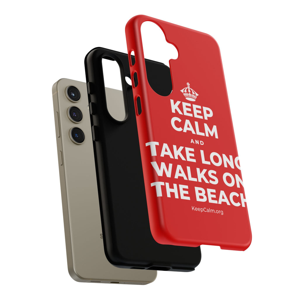KEEP CALM AND TAKE LONG WALKS ON THE BEACH Phone Case